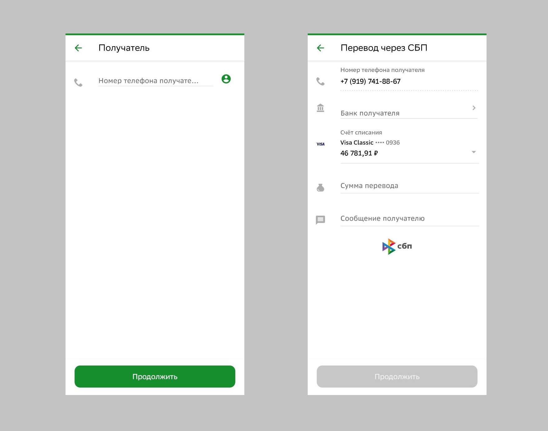 перевод денег
